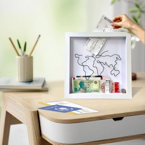 Économiseur de monnaie transparent pour voyages