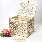Tirelire mariage personnalisée en bois décoratif